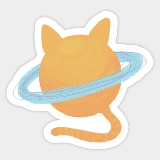 Caturn Sticker